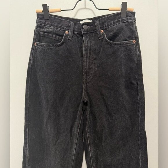 OAK + FORT OAK 23 REMIX ASYMMETRICAL HEM HIGH-RISE JEAN SIZE 26 - Picture 5 of 9